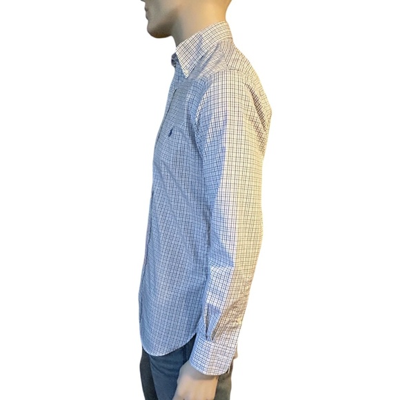 Ralph Lauren Dress Shirt Slim Fit Classic Windowpane Multi Check Plaid 15 32/33 - Picture 5 of 13